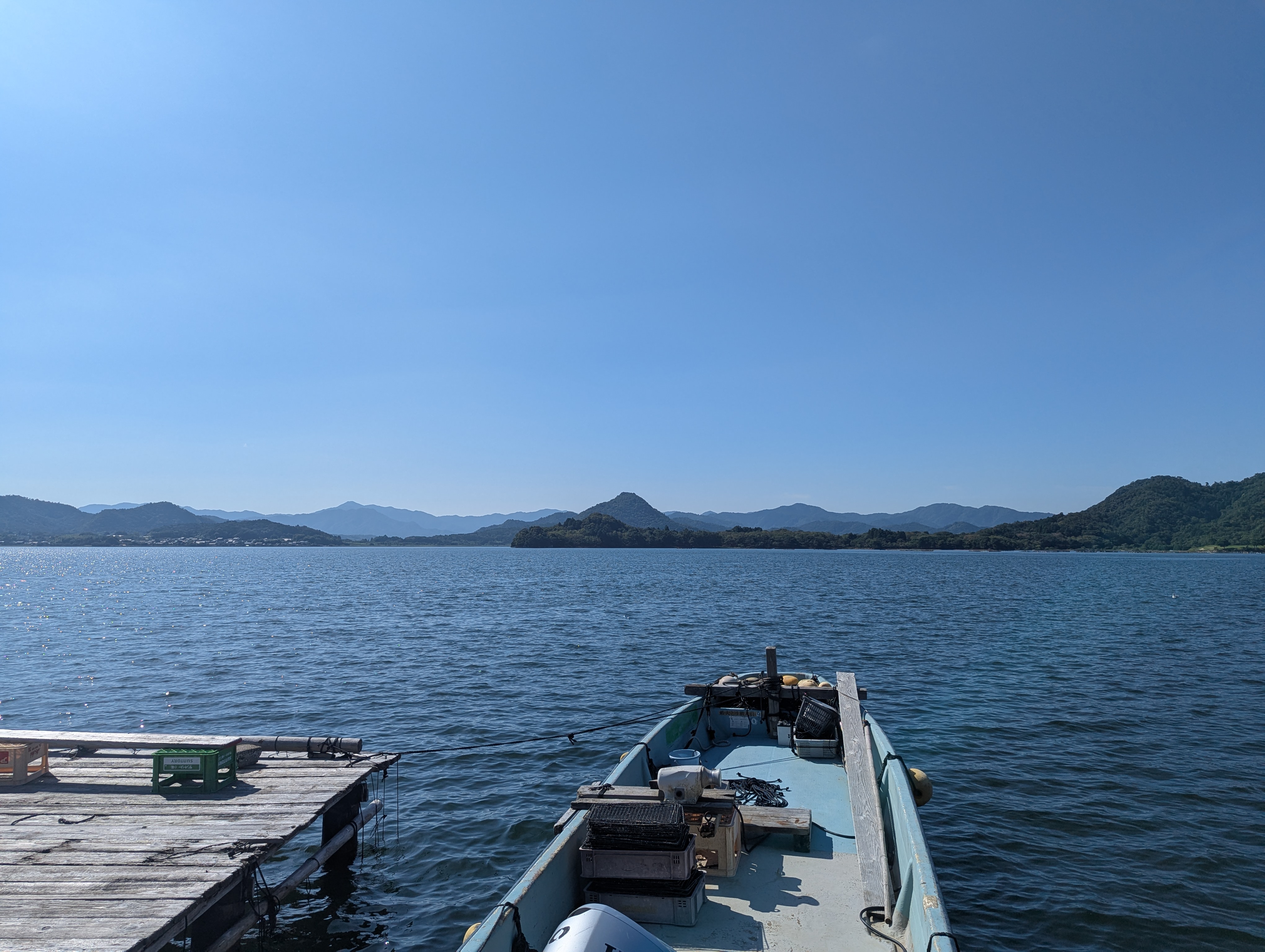 Kumihama Bay from the pier